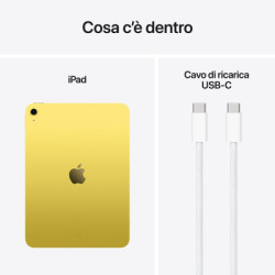 Apple iPad 11" 128GB Wi-Fi Giallo Italia 2025