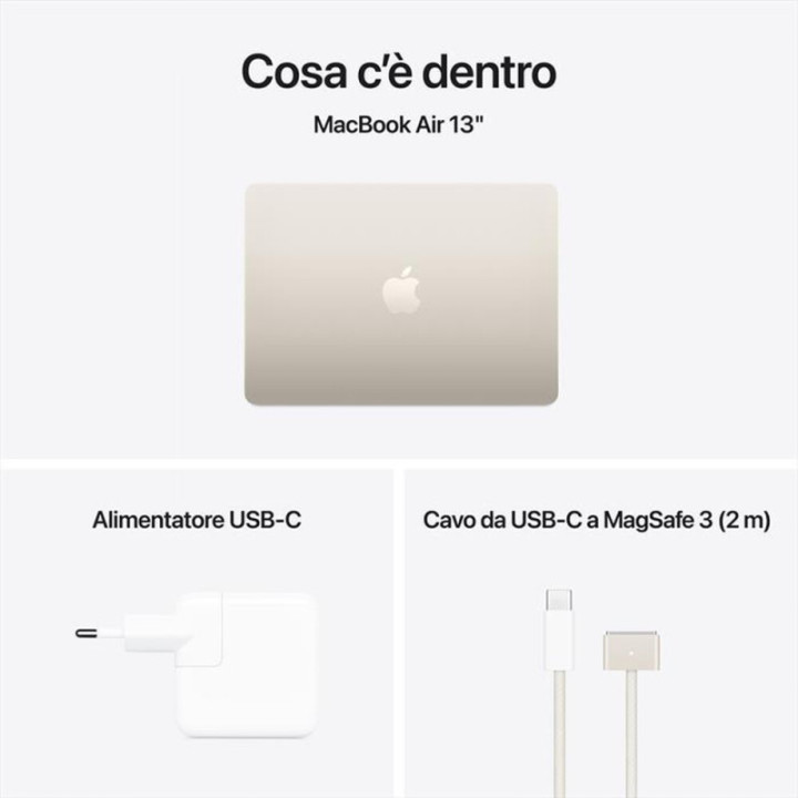 Apple MacBook Air 2025 13" 256GB M4 10C/8G 16GB Galassia MW0Y3T/A