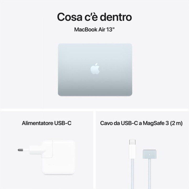 Apple Macbook Air 2025 13" M4 10C/8G 16GB Ram 256GB Celeste MC6T4T/A