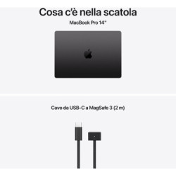 Apple MacBook Pro 2025 14" M5 10C/10G 24GB Ram 1TB Nero MDE34T/A