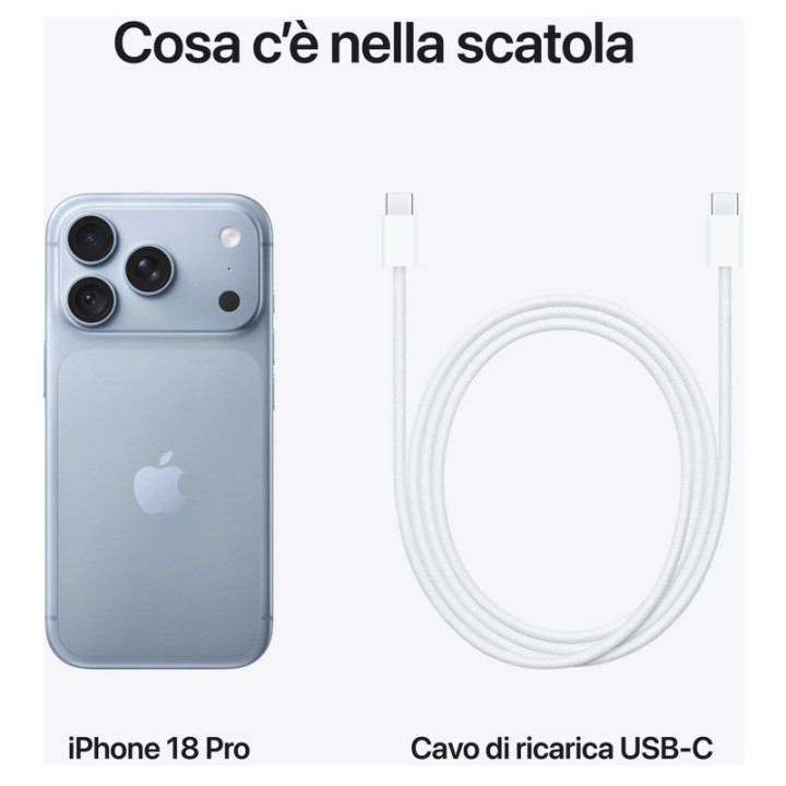 Apple iPhone 18 Pro 512GB Ghiacciaio Europa